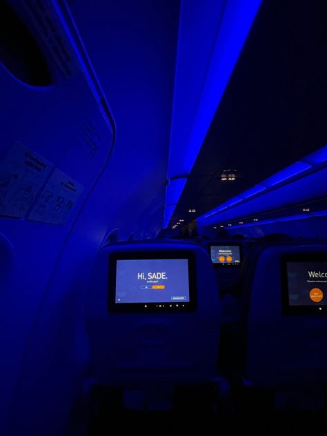 NYC traveling S23 Wallpaper, Jetblue Airlines, Jet Blue Airlines, Airplane Interior, Private Jet Interior, Ny Trip, Plane Ride, Blue Lighting, Private Jet