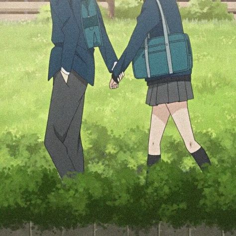 Love Picture Romantic, Picture Romantic, Futaba Y Kou, Aesthetics Anime, Blue Springs Ride, Anime Hands, Ao Haru, Cute Romance, Retro Images