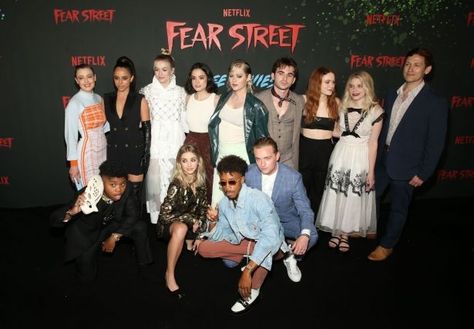 Fear Street Premiere, Benjamin Flores Jr, Fear Street Part 1 1994, Mccabe Slye, Sadie Sink Photos, Ryan Simpkins, Ted Sutherland, Julia Rehwald, Olivia Scott Welch