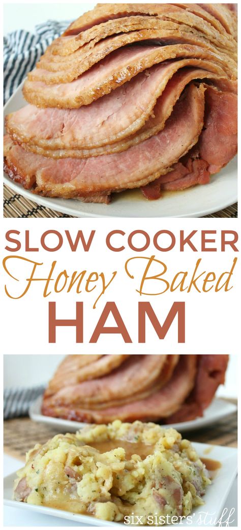 Crockpot Ham Ham Recipes Slow Cooker, Slow Cooker Honey Baked Ham, Crock Pot Spiral Ham, Slow Cooker Spiral Ham, Crockpot Ham Recipes, Honey Baked Ham Recipe, Ham Recipes Baked, Perfect Roast, Honey Baked