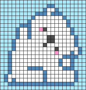 Polar Bear Perler Bead Pattern, Small Pixel Art Pattern, Bear Pixel Art, Bear Bears, Graph Paper Drawings, Easy Pixel Art, Pixel Art Templates, Hama Beads Design, Diy Perler Bead Crafts