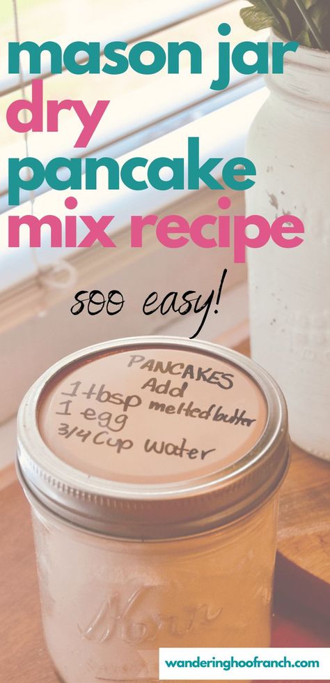 This Quick and Easy Homemade Pancake Mix Recipe is from scratch and makes THE BEST fluffy pancakes! Grab the cute printable labels too. This is your next favourite homemade pantry staple! Save money on groceries with this easy and frugal recipe. It’s a great on the go recipe for camping trips too! Dry Pancake Mix Recipe, Pancake Recipe Baking Soda, Baking Soda Pancakes, Best Fluffy Pancakes, Homemade Pancake Mix Recipe, Homemade Pancakes Fluffy, Pancake Mix Recipe, Homemade Pancake Mix, Homemade Pancake Recipe