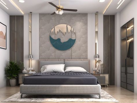 Bed Panelling Modern, Parents Bedroom Design, Bed Back Design, Parents Bedroom, Headboard Design, Parents Room, Bedroom Door Design, Bed Rest, Bedroom Wall Designs