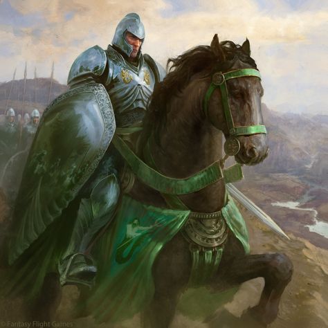 ArtStation - Manderly Knight, Antonio J. Manzanedo Knight On Horse, Medieval Games, Asoiaf Art, Gra O Tron, Game Of Thrones Art, Fantasy Armor, Fantasy Warrior, Arte Fantasy, Animal Companions