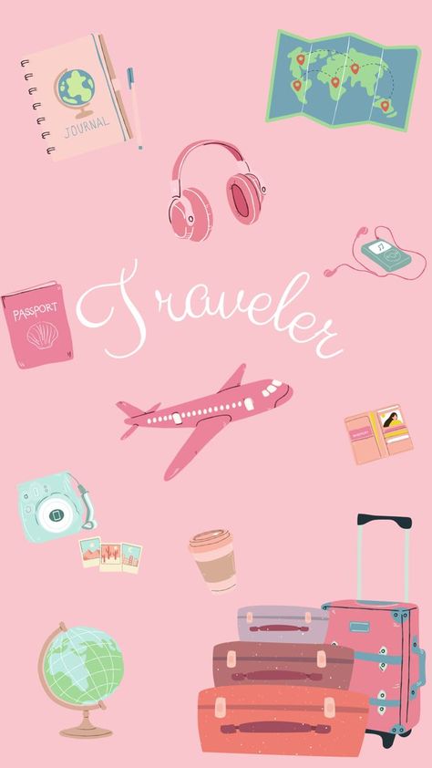 Trip Wallpaper Travel, Travel Phone Wallpaper, Pink Travel Wallpaper, Travel Backgrounds Wallpaper, Wanderlust Wallpapers, Travel Iphone Wallpaper, Wanderlust Wallpaper, Travel Wallpaper Iphone, Flight Wallpaper