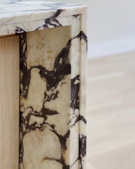 Beaux Arts Architecture, Adam Hunter, Calacatta Viola Marble, Viola Marble, Millwork Details, Waterfall Island, Calacatta Viola, Marble Detail, Powder Room Vanity