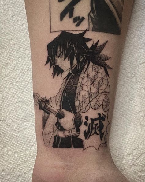 Anime Awards, Slayer Tattoo, Fun Tattoos, Jujutsu Kaizen, Tattoo Couple, Demon Tattoo, Manga Tattoo, C Tattoo, Anime Tattoo