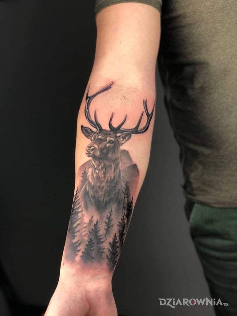 Stag Tattoo Design, Buck Tattoo, Antler Tattoo, Stag Tattoo, Tattoo For Boyfriend, Animal Sleeve Tattoo, Country Tattoos, Deer Tattoo, Fire Tattoo