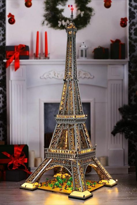 Paris Lego Set, Lego Effiel Tower, Lego Paris, Lego Cute, Lego Eiffel Tower, Lego Tower, Creative Lights, Lego Led, Eiffel Tower Model