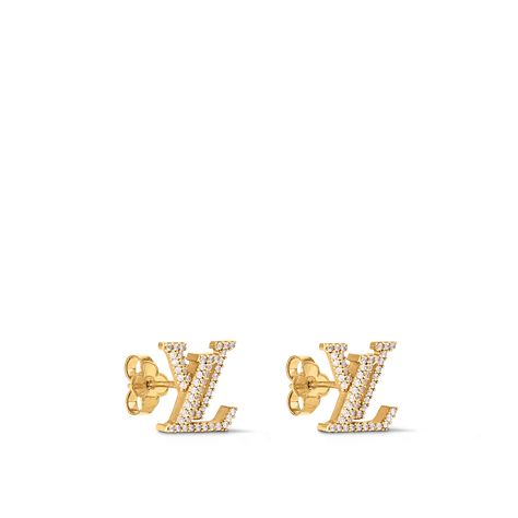 LOUIS VUITTON® - Lv Iconic Earrings - Gold Glittery Jewelry, Lv Jewelry, Jewlery Earrings, Louis Vuitton Earrings, Preppy Accessories, Thoughtful Wedding Gifts, Stud Design, Preppy Jewelry, Expensive Jewelry Luxury