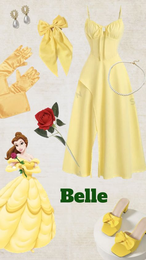 Belle | Halloween costume | cute costume | disney princess | disney princess costume | princess costume | costume for girls | women costume Bell Costume Beauty And The Beast, Fairytale Characters Costumes, Belle Costume Ideas, Costume Aesthetic Halloween, Outfit On Shein, Beast Halloween Costume, Beauty And The Beast Halloween Costume, Disney Senior Trip, Belle Halloween Costume