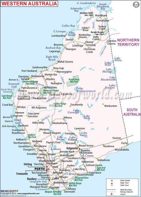 Western Australia Map...you can see I live on the beach just south of Perth in Rockingham Western Europe Map, Europe Map Printable, Western Australia Map, Western Australia Road Trip, Travelling Australia, Australian Landscapes, Western Australia Travel, Australian Country, Australia Perth