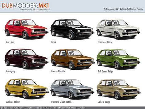 MK1 colours Vw Rabbit Pickup, Golf Gti Mk1, Mk1 Caddy, Volkswagen Golf Mk1, Vw Golf 1, Vw Mk1, Vw Rabbit, Golf Mk1, Classic Volkswagen