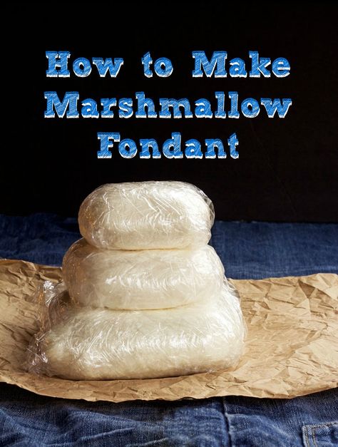 This easy to make Rolled Marshmallow Fondant Recipe will allow you to create or sculpt anything you can imagine. Use it for cakes, cupcakes and cookies. Easy Fondant Recipe, Marshmallow Fondant Recipe, Homemade Fondant, Pastas Recipes, How To Make Marshmallows, Pig Stuff, Fondant Recipe, Marshmallow Fondant, Cake Making