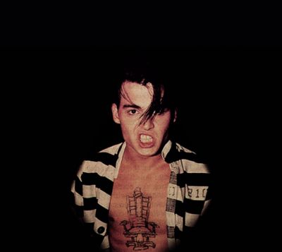 Depp. Electric Chair Tattoo, Johnny Depp Cry Baby, Chair Tattoo, John Depp, Electric Chair, Baby Movie, Young Johnny Depp, Johnny D, Movie Characters