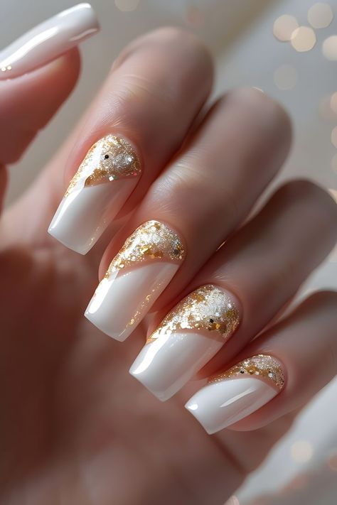 Add a touch of luxury with soft blush nails and gold foil flakes. Follow us for more stunning nail art ideas. Visit our blog on the bride’s ultimate guide to perfect wedding nails. Minimalist Nails | Elegant Touch Nails | Nails Inspo 2024 | Nails Design Summer | Wedding Day Nails | Simple Summer Nails | Nails 2024 Summer | Nails With Charms | Nails Summer 2024 | Nails Elegant Classy | Nails Easy | Almond Nails | White Nails | Elegant Nails | Nails Design | Nails Design With Rhinestones Nails With Gold Foil Flakes, Natural Nail Shapes, Wedding Day Nails, Elegant Touch Nails, Bridal Nails Designs, Nails With Gold, Summer Nail Art, Nude Nail Designs, Minimalist Nail Art