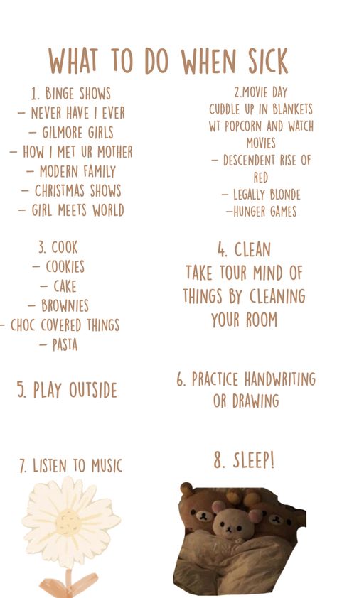 This helps people do stuff when they’re sick instead of sitting around doing nothing What To Do When Sick, Gilmore Girls Movie, When Your Sick, Watch Gilmore Girls, Sick Day, World Hunger, What To Do When Bored, Hunger Games 3, Im Sick