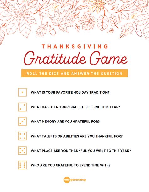 Activity Days Gratitude, Gratitude Questions For Adults, Senior Citizen Thanksgiving Activities, Gratitude Exercises For Adults, Thanksgiving Thankful Activities, Gratitude Games For Thanksgiving, Thanksgiving Questions For Adults, Thanksgiving Games For Family Fun Free Printable, Thanksgiving Dice Game