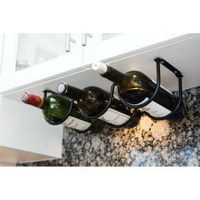 Wine Rack Projects, Small Wine Racks, Bottle Hanging, Wine Rack Design, Small Kitchen Organization, Wine Bottle Rack, Kitchen Hacks Organization, Wine Glass Rack, Diy Wine Rack