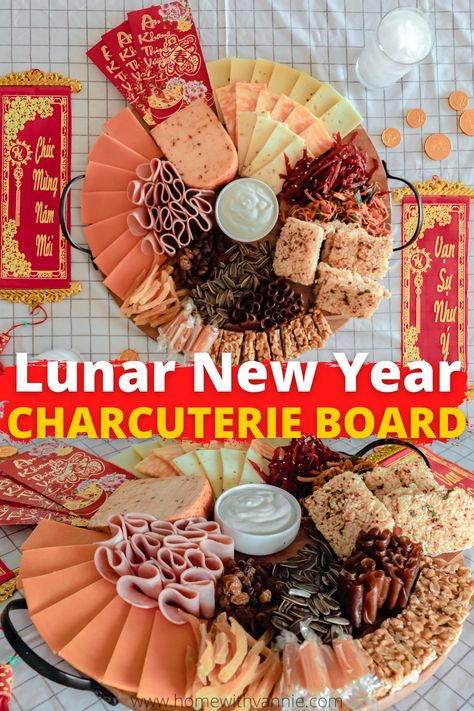 Chinese Charcuterie Board, Asian Charcuterie Board Ideas, New Year Charcuterie Board, Asian Charcuterie Board, Korea Club, Charcuterie Board Easy, Cottage Cheese Dip Recipes, Fusion Foods, Japanese Theme Parties