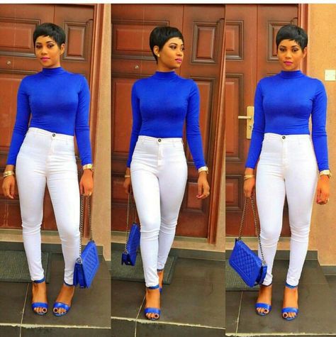 Royal Blue Turtle Neck w/ white jeans😄 Blue Turtle Neck Outfit, Royal Blue And White Outfit, Zeta Phi Beta Outfits, Blue And White Outfit Ideas, Royal Blue Turtleneck, Turtle Neck Outfit, Blue And White Outfit, Blue And White Outfits, White Outfit Ideas