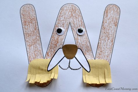 How cute is this "W is for Walrus" craft??? W For Walrus Craft, W Preschool Crafts, Walrus Activities, Letter W Preschool, Animal Crafts Kids, W Is For Walrus, Walrus Craft, Prek Projects, Letter W Crafts