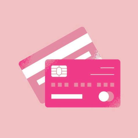 Pink Credit Card Aesthetic, Money Logo Icons, Pink Money Aesthetic, Credit Score Aesthetic, Credit Card Drawing, Notes Icons Aesthetic, Cash Icon, Wallet Icon, Pink Money