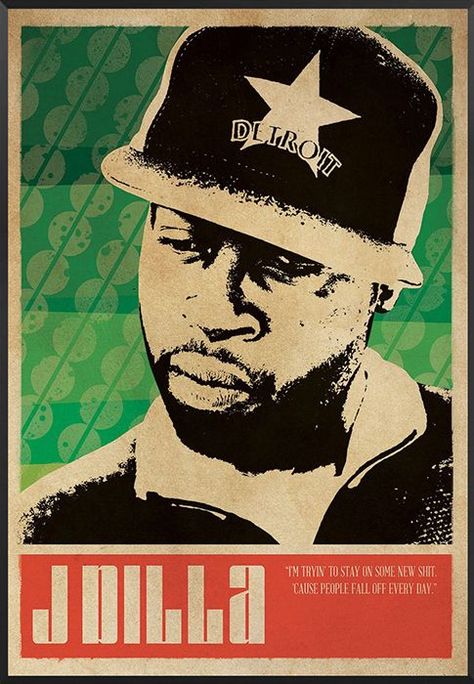 Joey Badass, J Dilla, A Tribe Called Quest, Hip Hop Poster, Pop Art Drawing, Comic Poster, Hip Hop Art, Black Music, Room Posters