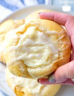 Easy Cheese Danishes (+Video) - The Country Cook Easy Cheese Danish, Crescent Roll Recipes Dessert, Crescent Roll Dessert, Lemon Cheese, Crescent Recipes, Funnel Cakes, Cream Cheese Danish, Cheese Danish, Crescent Roll Recipes