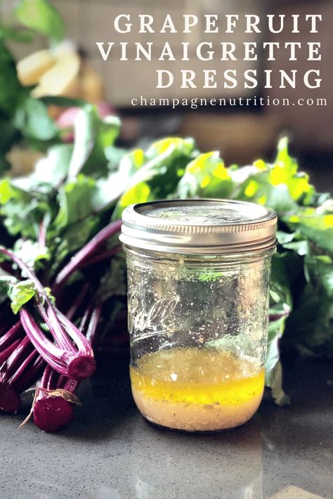 Grapefruit Vinaigrette, Dressing Vinaigrette, Fruit Dressing, Vegan Sauce Recipes, Suddenly Salad, Grapefruit Recipes, Vegan Sauce, Grapefruit Salad, Lunch Prep