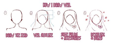 How to draw a simple and easy hijab, step by step ... enjoy! #hijab #Islam #scarf #simple #drawing #easy Hijab Step By Step, Draw Cartoon Faces, Hijab Islam, Hijab Drawing, Draw Cartoon, Draw Anime, Cartoon Faces, Chibi Drawings, Drawing Easy