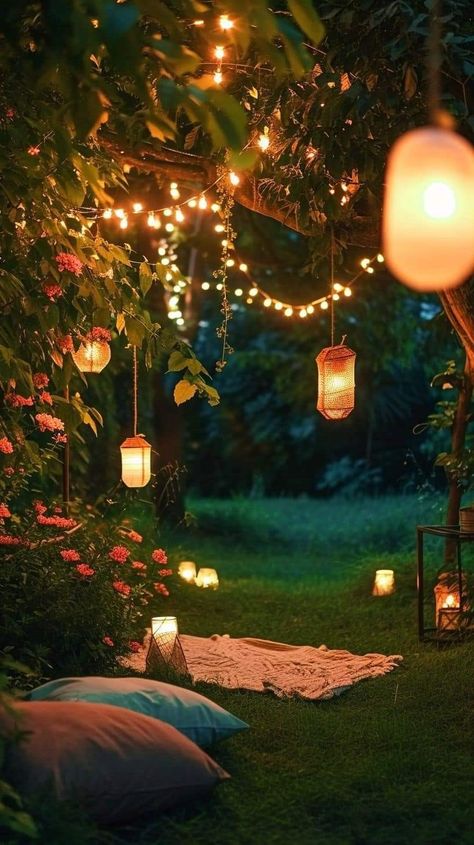 Bonfire Proposal, Luxury Cafe, Big Lantern, Romantic Backyard, Outdoors Ideas, Fall Garden Wedding, Fiction Story, Circle Mehndi, Terrace Decor