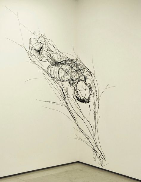 david oliveira David Oliveira, Sculpture Wire, Wire Sculptures, Wire Art Sculpture, Art Wire, Sculpture Metal, Ink Sketch, Wire Sculpture, Sculpture Installation