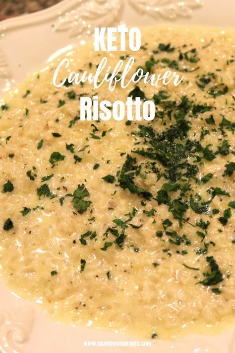 Cauliflower Rissoto, Keto Risotto, Cauliflower Risotto Recipes, Low Carb Side, Cauliflower Risotto, Keto Side, Low Carb Sides, Keto Side Dishes, Risotto Recipes