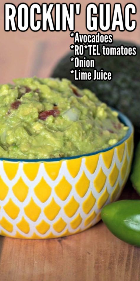 Guacamole Recipe With Rotel, Rotel Guacamole Recipe, Easy Healthy Dips, Upstate Ramblings, Easy Guacamole Recipe, Guac Recipe, Homemade Guacamole Recipe, Healthy Dip, Guacamole Recipe Easy