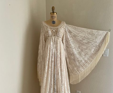 Bonnaroo Wedding, Wedding Dress With Fringe, Dress With Fringe Sleeves, Maternity Lace Dress, Orchard Park Ny, Hippie Bride, Wedding Dress Photoshoot, Lace Maternity Dress, Wedding Dresses Hippie