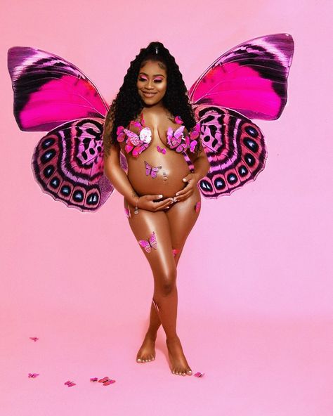 Butterfly Theme Maternity Shoot, Butterfly Maternity Shoot, Maternity Picture Outfits, Pregnancy Belly Photos, Maternity Photography Poses Couple, Maternity Dresses For Baby Shower, Pregnancy Pictures, Couple Pregnancy Photoshoot, Maternity Photoshoot Outfits