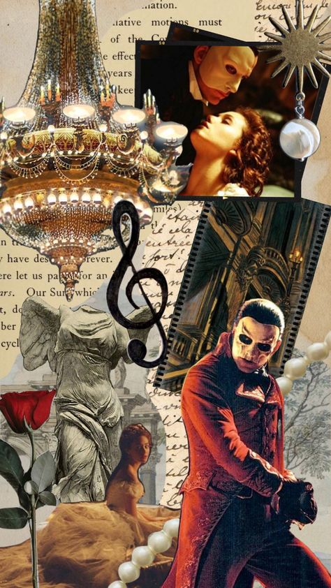 Phantom Of The Opera Collage, Masquerade Phantom Of The Opera, Phantom Of The Opera Lockscreen, The Phantom Of The Opera Wallpaper, The Phantom Of The Opera Aesthetic, Phantom Of The Opera Wallpaper, Phantom Of The Opera Tattoo, Victorian France, Phantom Of The Opera Aesthetic