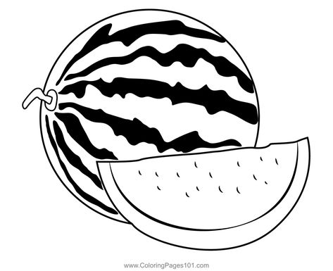 Juicy Watermelon Coloring Page Watermelon Black And White, Watermelon Outline, Watermelon Coloring Page, Drawing Watermelon, Watermelon Coloring, Watermelon Printable, Drawing Coloring Pages, Watermelon Drawing, Watermelon Vector