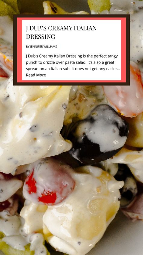 Creamy Italian Dressing on Pasta Salad Sub Dressing Recipe, Creamy Italian Dressing, Easy Homemade Salad Dressing, Lime Pound Cake, Salad With Balsamic Dressing, Summer Sandwiches, Vegetable Pie, Italian Sub, Cooking A Roast