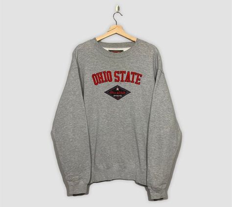 Ohio State Buckeyes Football, Osu Buckeyes, Buckeyes Football, University Sweatshirts, Grey Crewneck, Ohio State University, Ohio State Buckeyes, Plain Shirts, Ohio State