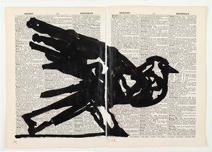 William Kentridge | Second Hand Reading, 2013. Audio Visual Installation, William Kentridge, South African Artists, African Artists, Animated Drawings, Bird Drawings, Portrait Gallery, Manga Illustration, Flip Book