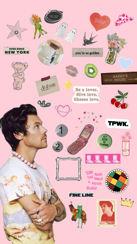 we’ve been doing all this late night talking #harrystyles #harryshouse #fineline #hs1 #pinkaesthetic Late Night Talking, You're So Golden, Late Night Talks, I Adore You, Choose Love, Phone Wallpapers, Late Night, Pink Aesthetic, Connect With People