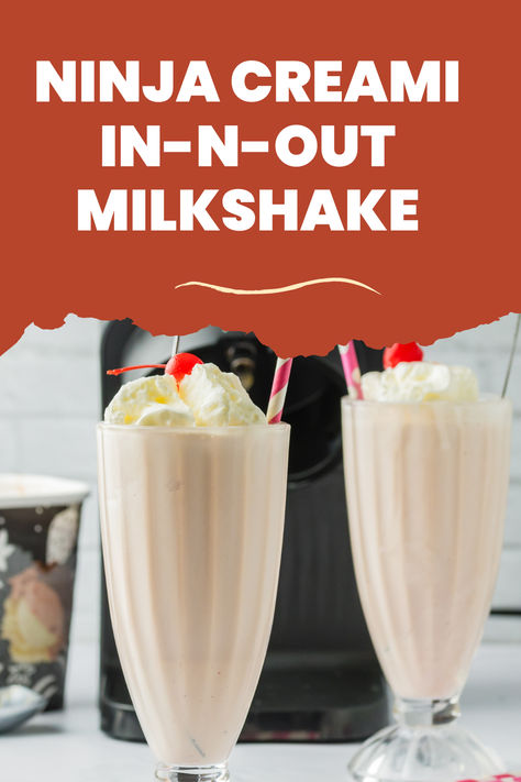 Ninja Creami In-N-Out Milkshake Ninja Creami Milkshake Recipe, Chocolate Milkshake Without Ice Cream, Chocolate Milkshake Recipe No Ice Cream, Milkshake Costume, Milkshakes Aesthetic, In N Out Aesthetic, Milkshake Recipe Without Ice Cream, Protein Milkshake Recipe, Milkshake Without Ice Cream