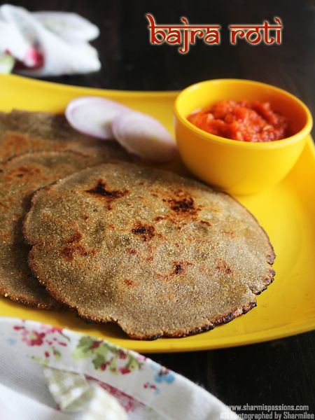 Healthy Roti, Bajra Roti, Indian Bread Recipes, Chapati Recipes, Indian Breads, Pearl Millet, Junk Foods, Indian Flat Bread, Garlic Chutney