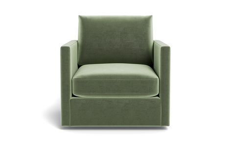 Scarlett - Interior Define New Classic Villa, Green Accent Chair, Upholstered Swivel Chairs, Fabric Accent Chair, Swivel Chair Living Room, Custom Chair, Upholstered Accent Chairs, Lumbar Pillows, Interior Define