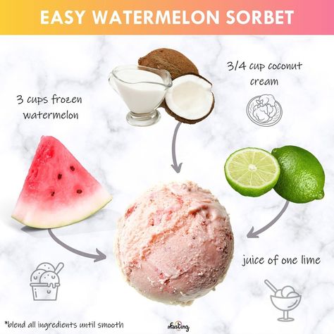 Watermelon Fasting, Watermelon Recipe, Watermelon Sorbet, Intermittent Fasting Diet, Frozen Watermelon, Food Plan, Watermelon Recipes, Watermelon Juice, Fasting Diet