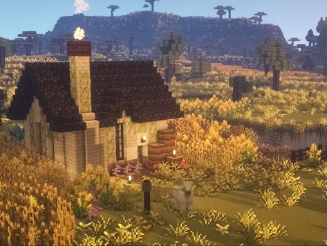 Minecraft Prairie House, Plains Biome House Minecraft, Minecraft Biomes O Plenty House, Biomes O Plenty House, Minecraft Biomes O Plenty, Minecraft Plains Biome House, Biomes O Plenty House Minecraft, Minecraft Houses To Build, Biomes O Plenty