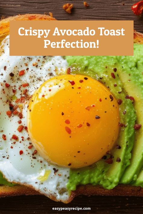 Air fryer avocado toast topped with a sunny-side-up egg and sprinkled with seasoning. School Cookies Recipe, Air Fryer Avocado, Avocado Toast With Egg, Toast With Egg, Honey Mustard Pork Chops, Easy Zucchini Recipes, Easy Peasy Recipes, Avocado Toast Egg, Breakfast Routine