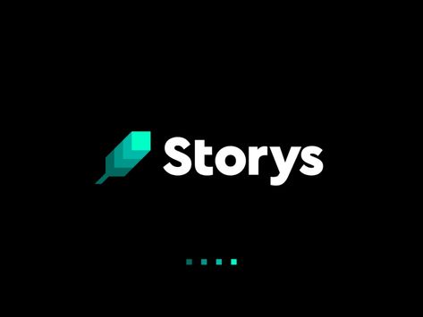 Storys Logo Design - Feather / Stories / Layers / Pixels by Dalius Stuoka | logo designer on Dribbble Feather Logo, Developer Logo, Pixel Design, Simple Logo Design, Logo Design Free, Learning Design, Brand Style Guide, Modern Logo Design, Simple Logo